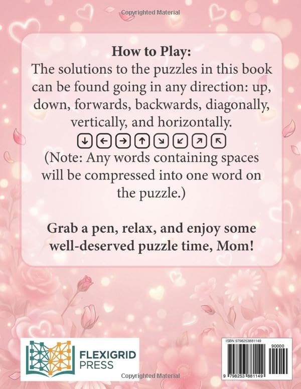 Best Mom Ever Word Search: Extra Large Print Puzzles To Celebrate Motherhood | Font Size 30 PT With Very Big Letters To Avoid Eye Strain For Adults & Seniors image 3