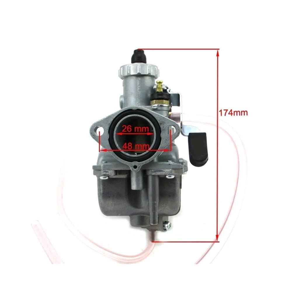 Kit de colector de admisión de carburador VM22 de Rendimiento de 26mm, Ajuste del Filtro de Aire for GX200 196cc Pre 212cc Go Kart Min Bike