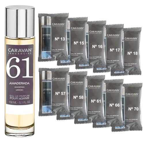 CARAVAN FRAGANCIAS Perfume de Hombre Nº61 de 150 ml + Set de 10...