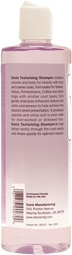 Miniatura 2 de Davis TEXS12 Champú texturizante para mascotas, 12 onzas