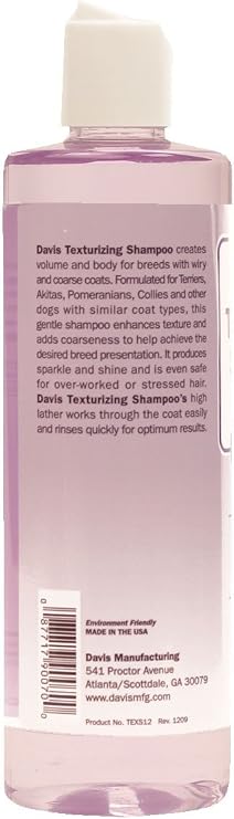Davis TEXS12 Texturizing Pet Shampoo, 12 oz