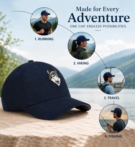 Image of Feathers Cotton Cap for Men & Women | Adjustable Baseball Unisex Caps | Breathable Outdoor Running, Gym & Travel Hat | Styles Cap for Men