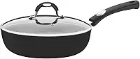 Frigideira Funda De Alumínio Com Revestimento Interno De Antiaderente Tramontina Mônaco Preto 24cm