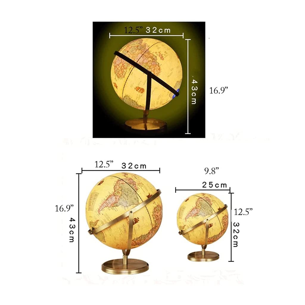 Globo terrestre, Con Supporto Globo Rotante A 720°(25cm)