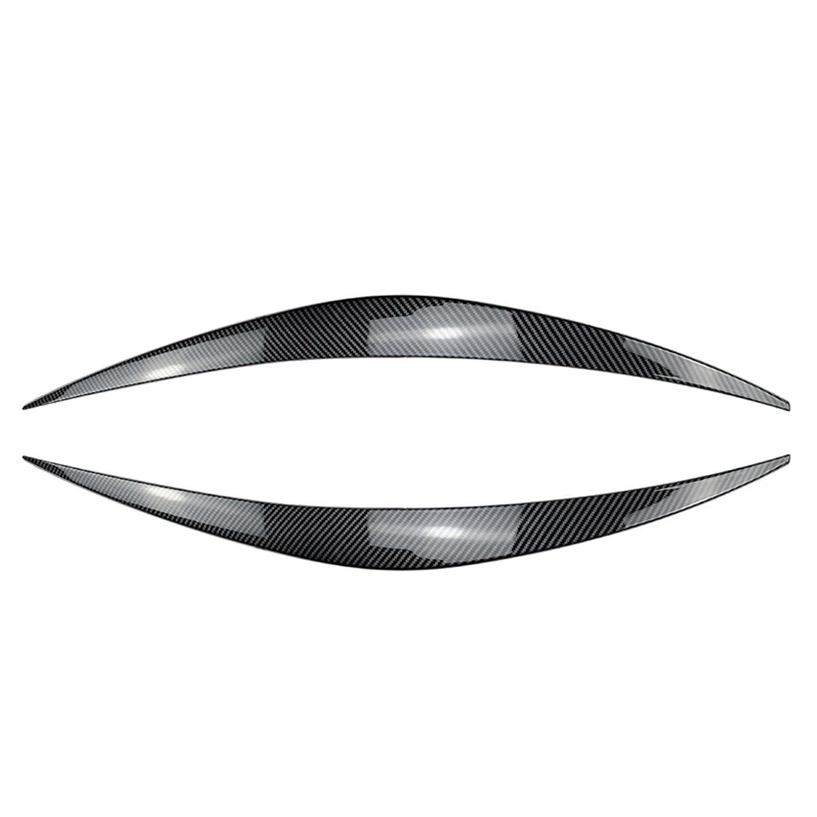 YPSQQHD Compatible with Hyundai I30 I30N MK3 2017-2019, car headlight eyebrow stickers, decorative stickers, car body exterior accessories, Carbon Fiber Look