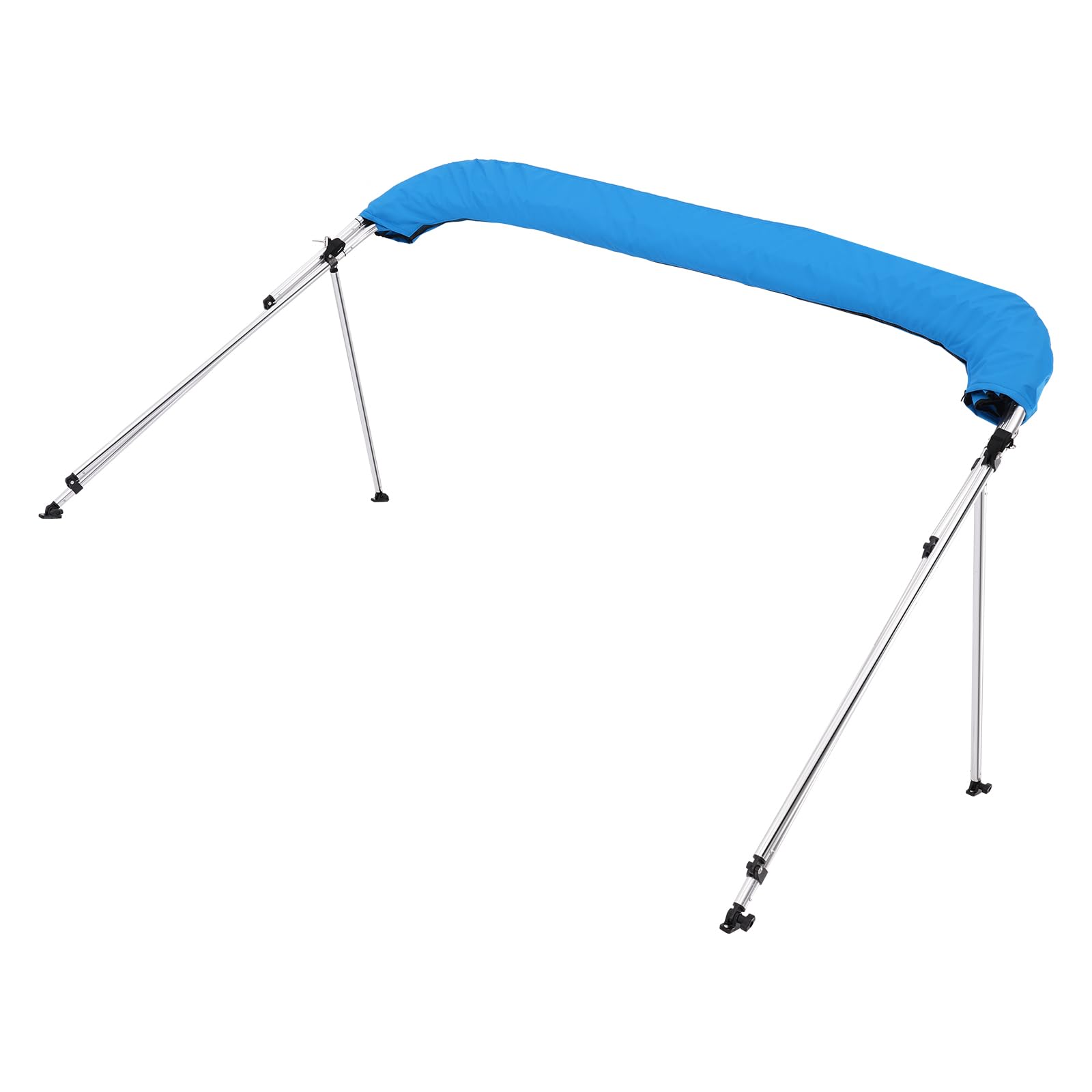VEVOR Tendalino per Barca a 3 Archi in Poliestere 600D Telaio in Lega di Alluminio Impermeabile Larghezza 170-183 cm Blu Pacifico