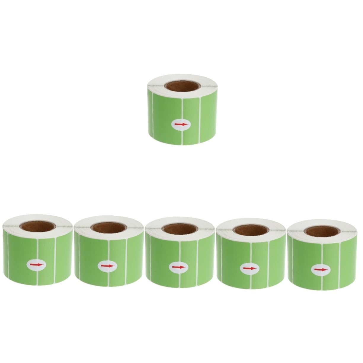 6pezzi Etichette Termiche Autoadesive Colorate Da Etichette Impermeabili Per Ufficio Cucina e Negozio Di Tè Al Latte Verde