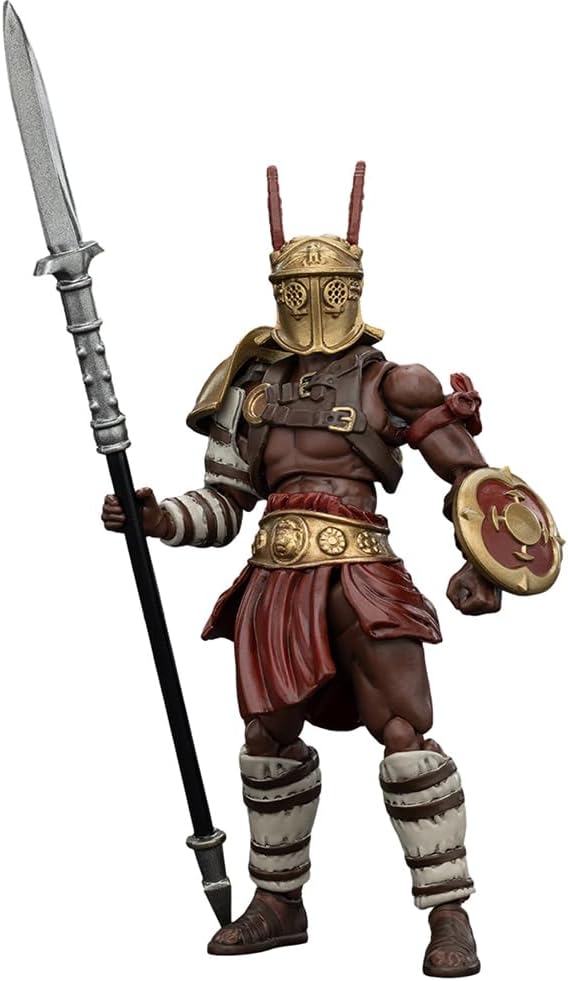 JOYTOY 1/18 Strife Roman Gladiator 5Pack Elite Collection Action Figures - 4in Roman Legionary Soldier Figurines