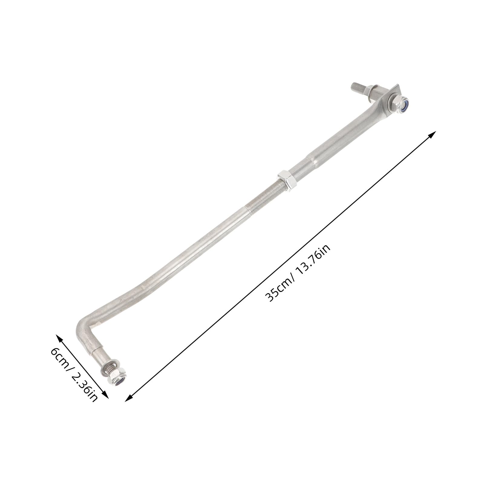 Abaodam Timone Sterzante di Sterzo Resistente All’usura Regolabile in Inox Accessorio Barca per Fuoribordo 40hp per Riparazione e Marittima