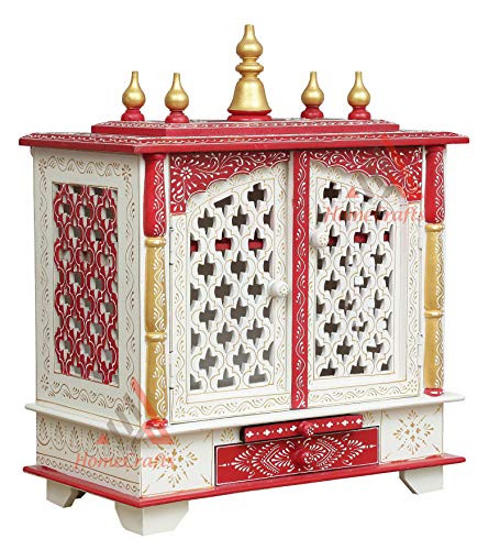 Templo de madera Rajasthani con luces LED, el regalo ideal para bodas y hogar 2