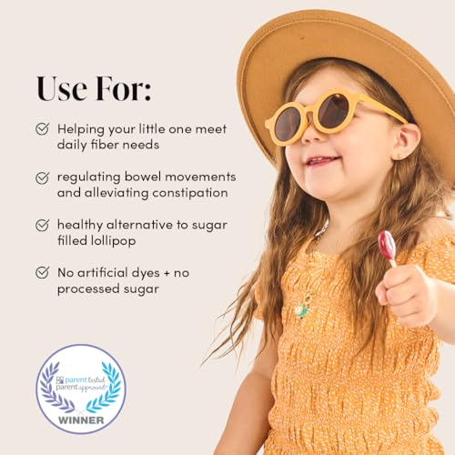 Kids Prebiotic Fiber Lollipops by Beekeeper's Naturals - Doctor Formulated Fiber Supplement, Supports Digestive Regularity, 3g of Fiber & Honey, Raspberry Blast & Sweet Cherry Variety Pack, 15 ct - Image 5