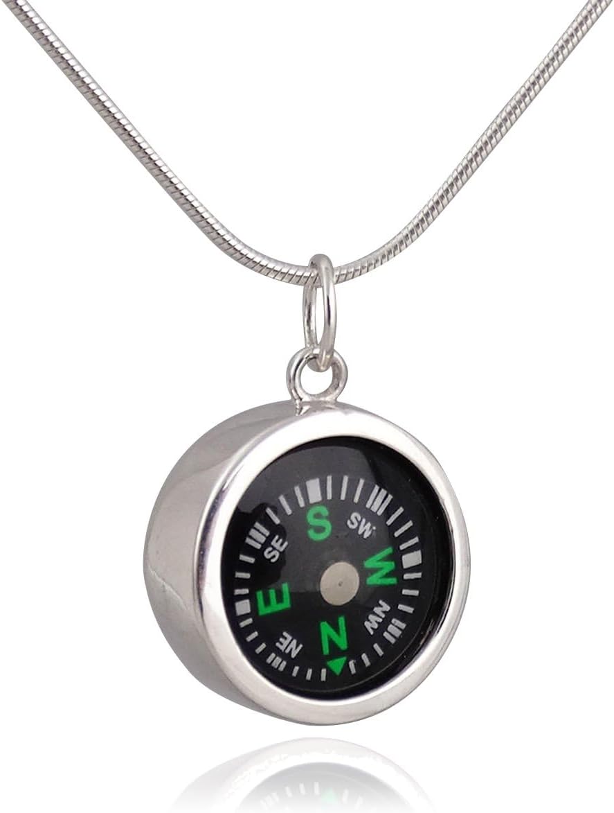 FashionJunkie4Life Compass Pendant Necklaces for Men and Women