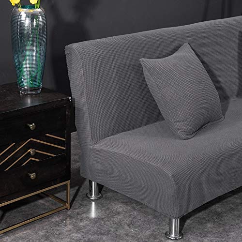Housse canape pliante sans accoudoirs extensible pour futon usé