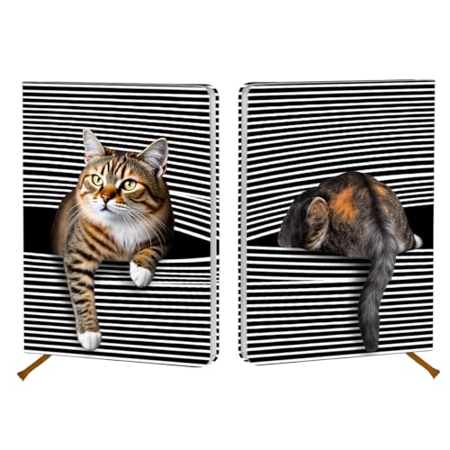 Libreta de gatos A5 de tapa dura que evita hojas rotas y manchas de tinta