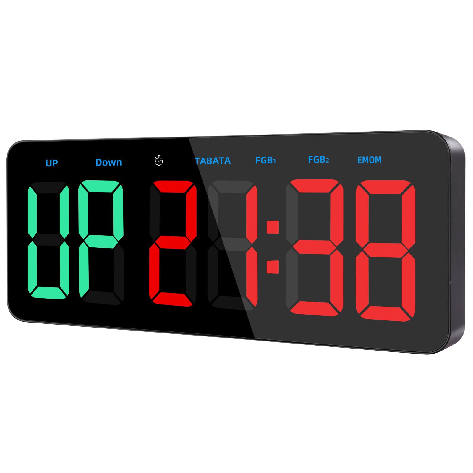 Timer Sport Grand Minuteur Fitness D'intervalle LED Chronomètre Compte à Rebours Count Up