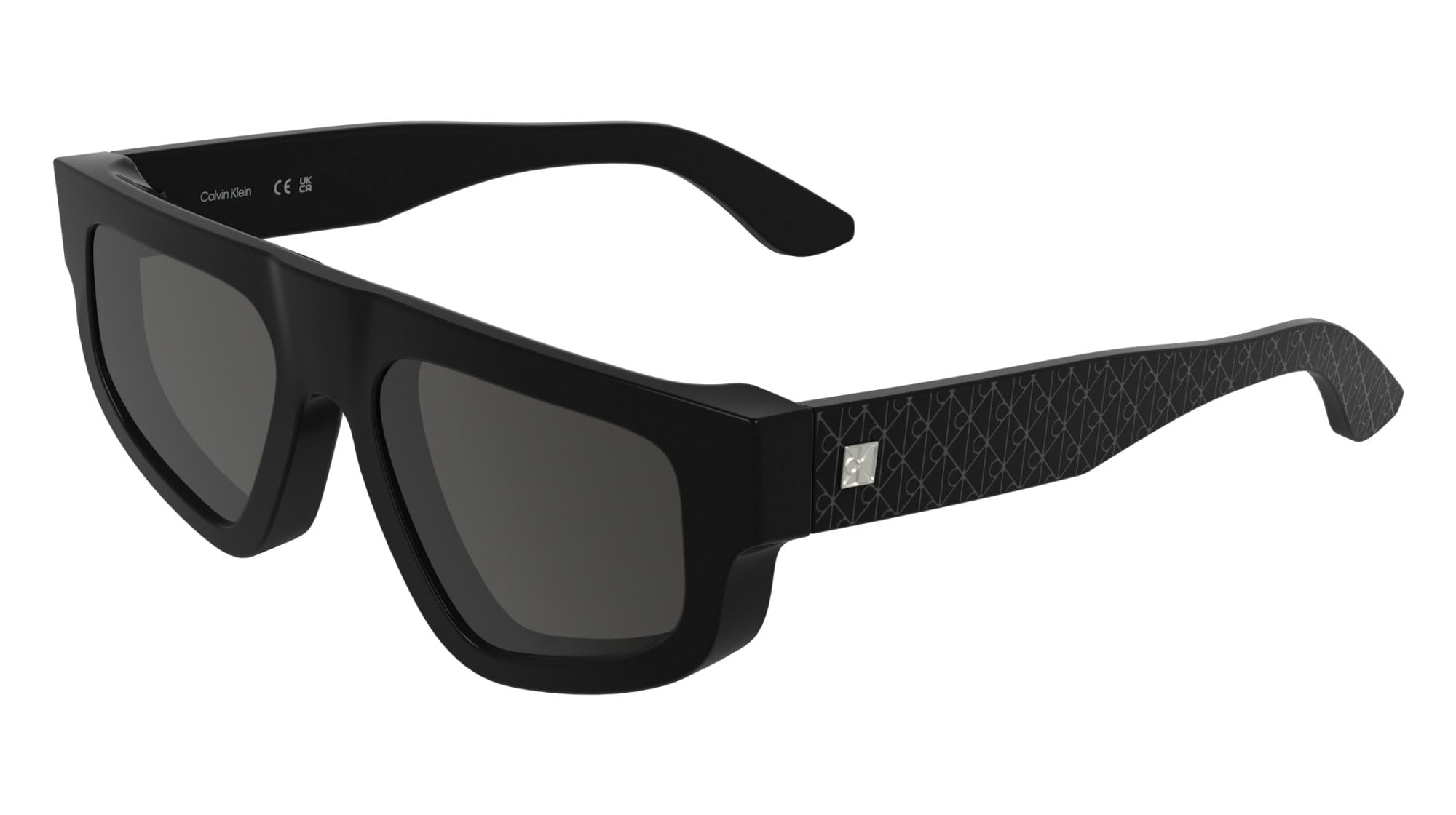Calvin Klein Unisex Adult Sunglasses CK25539S - Black with Solid Smoke Lens