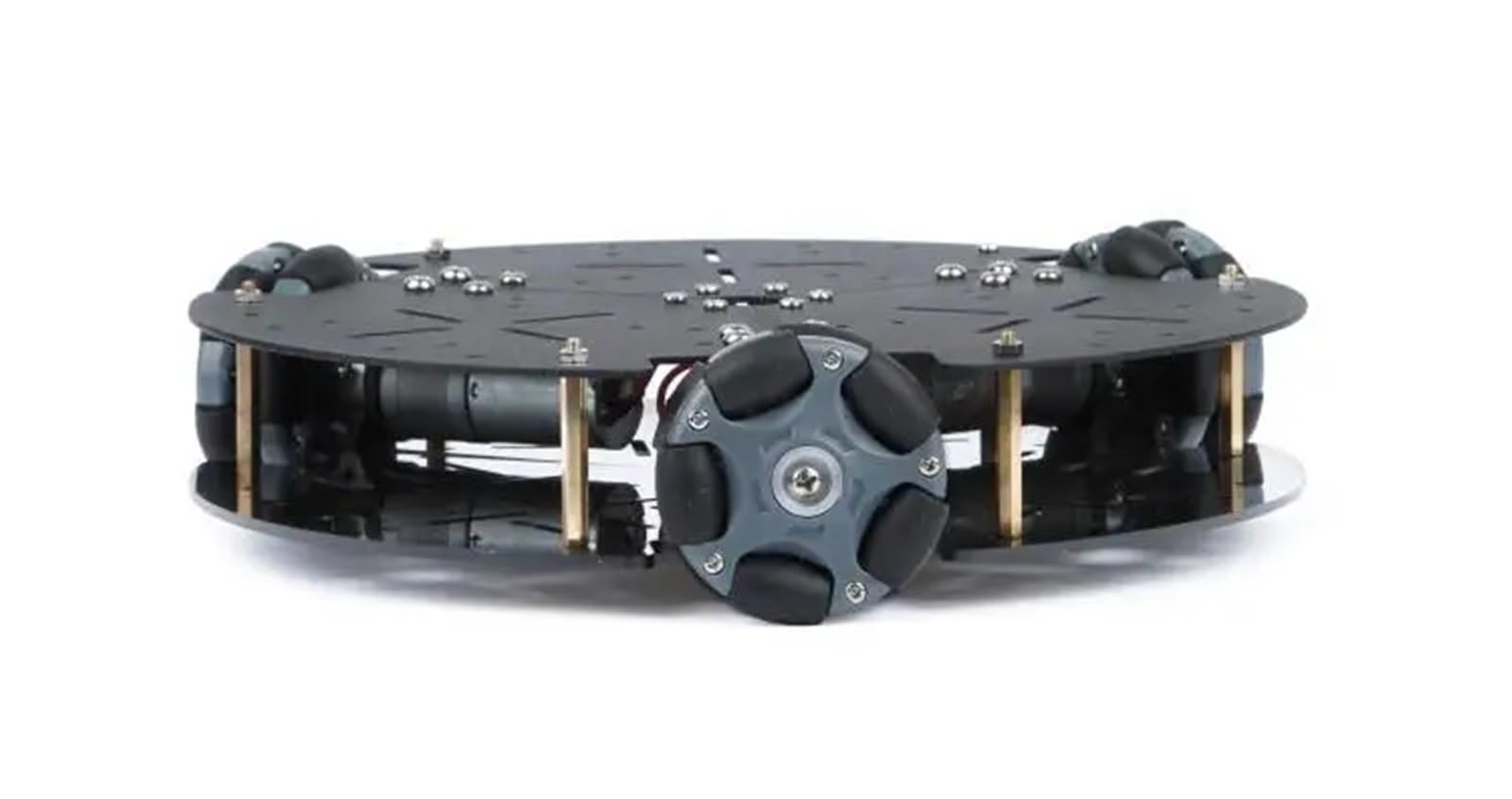 5kg obciążenie 58mm dookólne podwozie z kołem z silnikiem prądu stałego 3-kołowy Omni robot mobilny Omnirobot inteligentny samochód dla Arduino(13CPR hall)