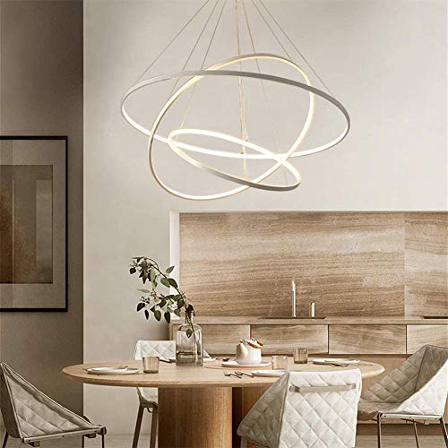 Plafonnier LED moderne 80cm LiChA blanc froid avec télécommande