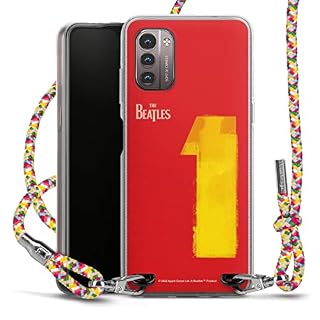 Carry Case Étui de protection compatible avec Nokia G 11 avec bande de chaîne de téléphone portable à accrocher… - Les Beatles, Paul McCartney, John Lennon, RIngo Starr, George Harrison