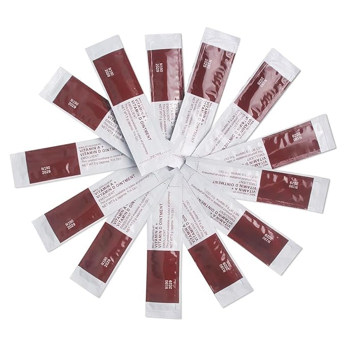 Tattoo Scar Repair Gel, 100Pcs Microblading Aftercare Ointment Vitamin A&D Anti-Inflammatory Anti Scar Cream for Makeup & Tattoo Healing Art Supplies