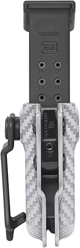 Miniatura 20 de Amberide Funda universal Mag Carrier IWB/OWB KYDEX para revista: 0.354 in/.40 doble pila - 0.354 in/.40 sola pila - .45ACP doble pila - .45ACP Negro