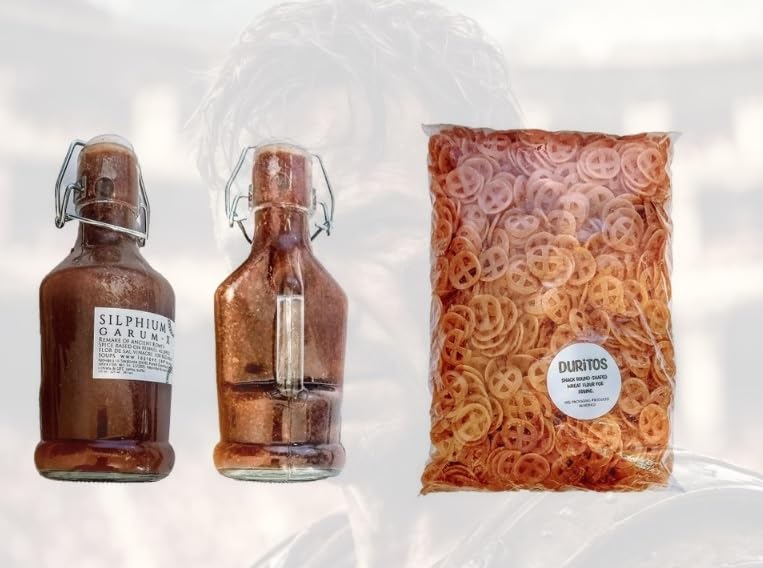 Silphium Garum X rifacimento dell'antica salsa romana 220ml & 1000g de Duros de harina