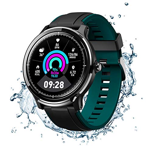 SmartWatch,Reloj Inteligente Impermeable IP68,Bluetooth Relojes Deportivos Pantalla t�ctil Completa para Monitor Deportivo para Dormir,Pulsera Actividad Inteligente Hombre Mujer para iOS y Android