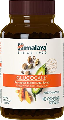 Himalaya GlucoCare with Bitter Melon, Turmeric, Triphala and Gymnema, 180 Capsules, 626 mg, 45 Day Supply