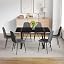 Black Table + Dark Grey Chairs