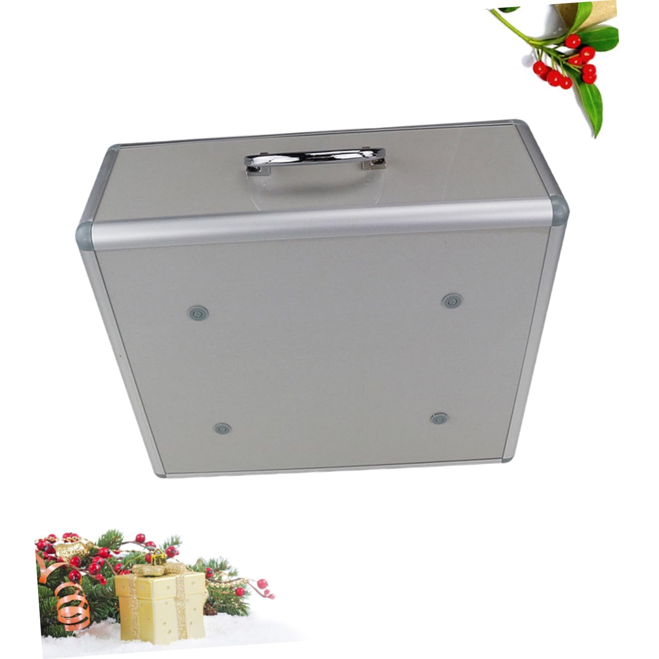 Notfall-medizinbox Aus Aluminiumlegierung Tragbar Und Wandmontierbar Mit Schloss Wasserdichtem Stauraum Und Dreifach Fächern Geeignet Für Erste Hilfe Zuhause Outdoor Und Unterwegs