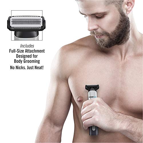 Conairman All-In-One Beard Trimmer For Men, For Body, Face, Ear And Nose Hair Trimmer, 8 Piece Men's Grooming Kit, Lithium Battery-Powered #TOP1