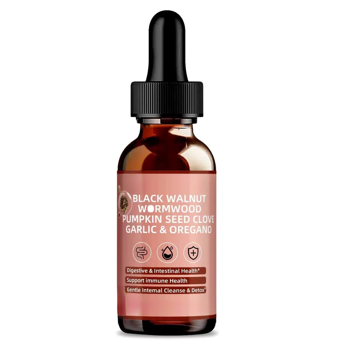 Chiodi di garofano di assenzio di noce nera - Detersione delicata dell'intestino e salute dell'apparato digerente - Supporto quotidiano per il benessere - Senza alcol, rispettoso dell'intestino