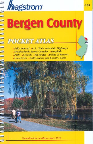 Hagstrom Bergen County Pocket Atlas 0880977191 Book Cover