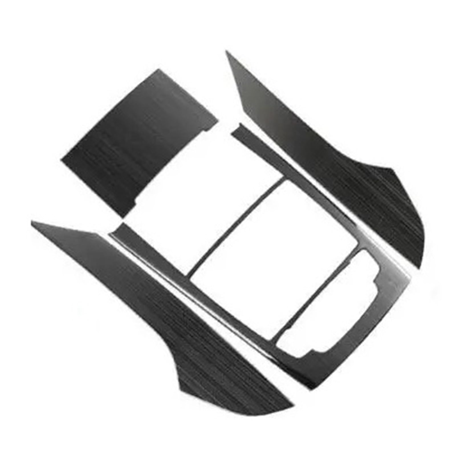 Ochrona Podłokietnika Stylizacja samochodu, konsola środkowa, rama dźwigni zmiany biegów, listwa ozdobna, akcesoria pasujące do Audi A6 C7 2012-2018(Black Brushed)