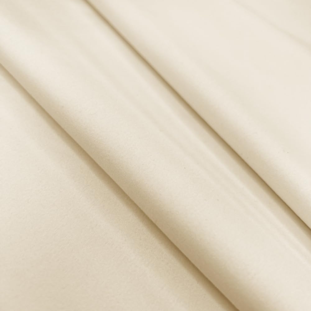 Oh Sew Crafty Limited Ivory 3 Pass Nightshade Blackout Thermal Curtain Lining Fabric 140Cm Wide Material (Price Per Metre) (Ivory)