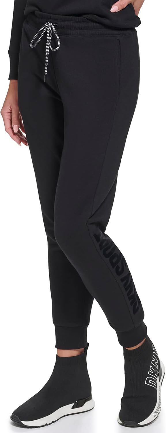 DKNY Womens Sport Fleece Jogger Sweatpant with Pockets - Image 3
