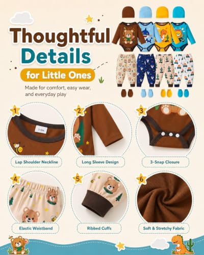 Image of Baby Boy Girl Clothes Preemie Newborn Must Have Infant Essentials Outfits 20 Piece Clothing 0-18 Months