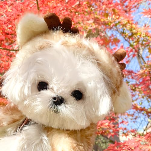 Disfraz para perros con capa de reno Toyvian miniatura 5