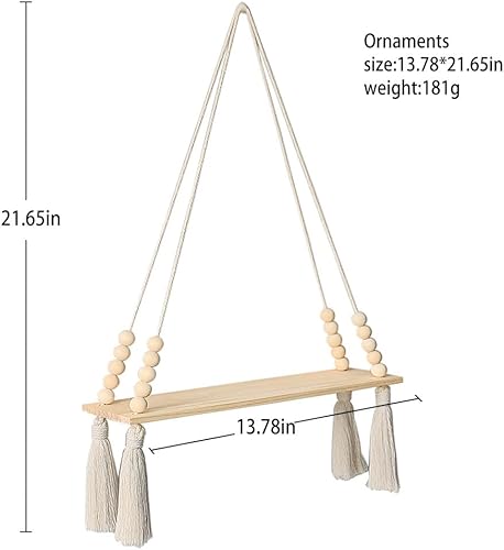Miniatura 2 de Estantes flotantes para pared, estantes de madera, juego de 2 estantes rústicos, decoración de pared, estante de almacenamiento para sala de estar,