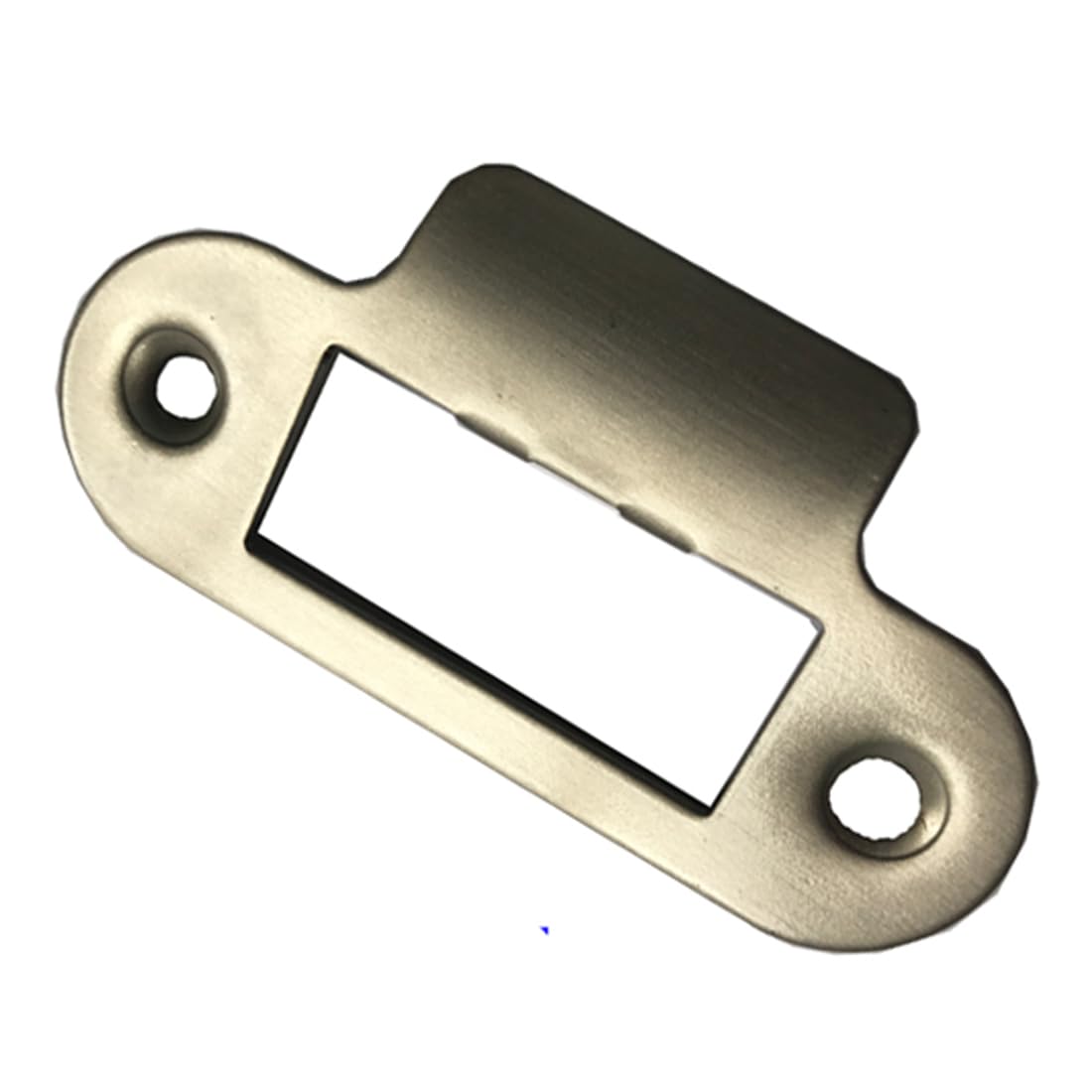 75mm Door Strike Plate Latch Keep Satin Chrome Round Edge – Pack of 1 — image 1