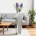 SHYFOY Crushed Diamond Floor Vase, Large Silver Mirror Tall Vases for Floor, Modern Luxury Glass Vases Home Decor for Living Room Bedroom Home Corner Indoor Office, 26.8