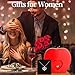 Imagen de WEIMIL Collar de rosa roja eterna con corazón