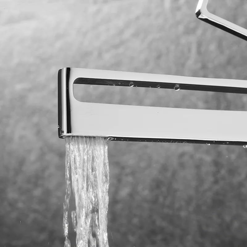 Grifo mezclador de lavabo de latón para encimera de baño y lavabo vanity 4