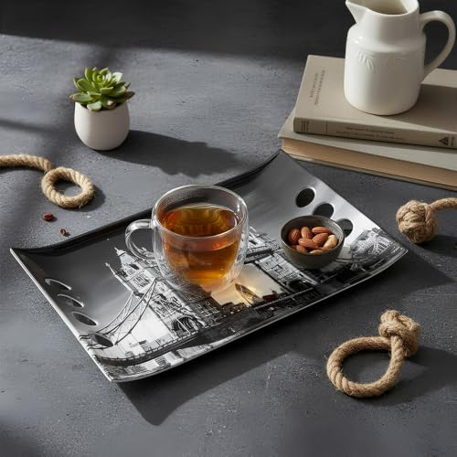Image of Crystal By UPC Melamine Serving Tray, Set of 3 (Small, Medium and Large Size) Star Series Tray