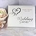 Victoria Lynn Guest Book 6x9-White W/Silver Hearts