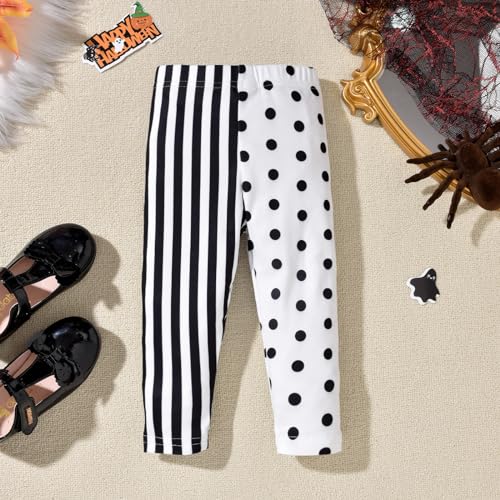 Image of HINTINA 3PCS Baby Girls Halloween Outfits Skull Tops Ghost Leggings Pants with Csarf Hat Clothes set