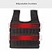 Yuecoom Weighted Vest, Plate Carrier Vest Weight Vest Weighted Vest Men Breathable Mesh Breathable 15KG Weighted Vest Strength Training Jacket for Workout Fitness