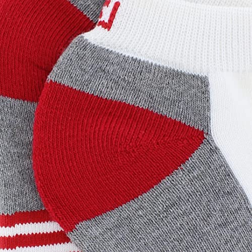 FootJoy ProDry Fashion Sport White3/Red/Grey Socks Men 7-122