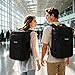Vancropak Carry On Backpack, 40L Expandable Extra Large Travel Backpack, Flight Approved Water Resistant Luggage Suitcase Daypack, Lightweight College Business Weekender Bag for Men & Women, Black