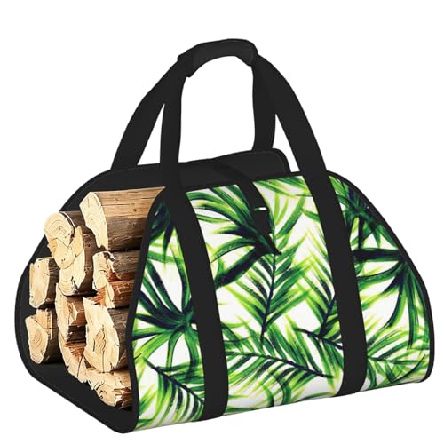 Sac de transport de bois de chauffage solide porte-bûches toile imprimée